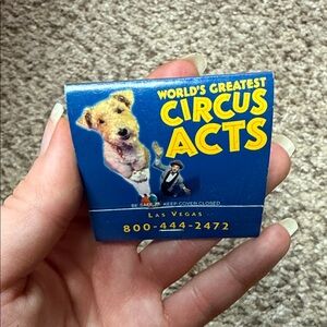 Vintage Circus Circus World's Greatest Circus Acts Matchbox movie prop